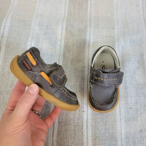 Pediped Grip n Go Loafers Chocolate Brown Baby Toddler Size 4/4.5 Boys